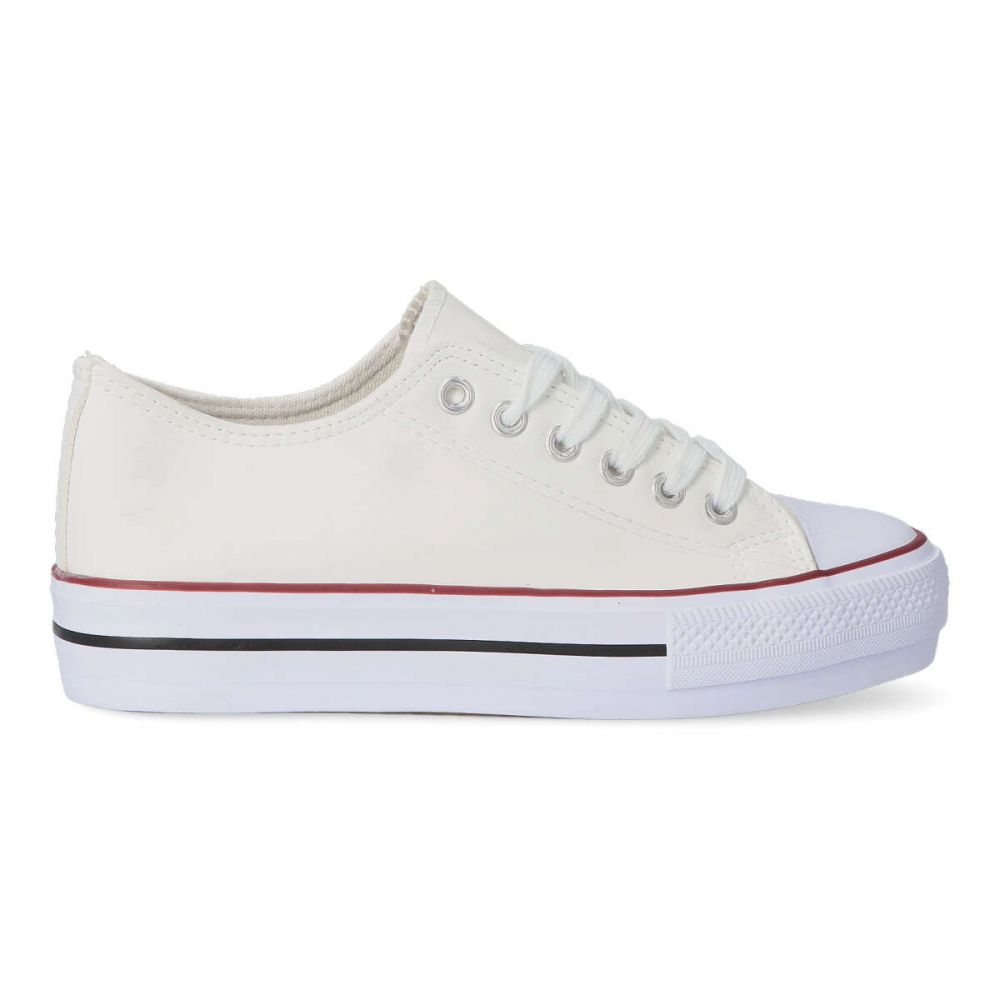 VVNN Sneakers casual de mujer BOL TO349 BLANCO