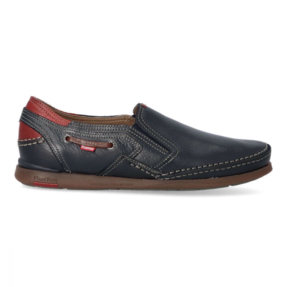 FLUCHOS Zapato de piel cómodo hombre FLU 9883 MARINO