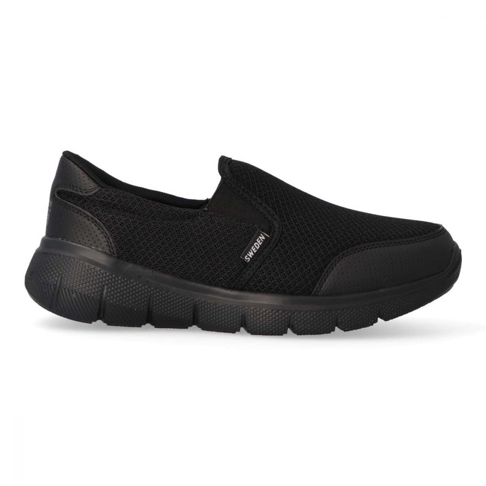 SWEDEN KLE Zapato deportivo cómodo hombre KLE 612365 NEGRO