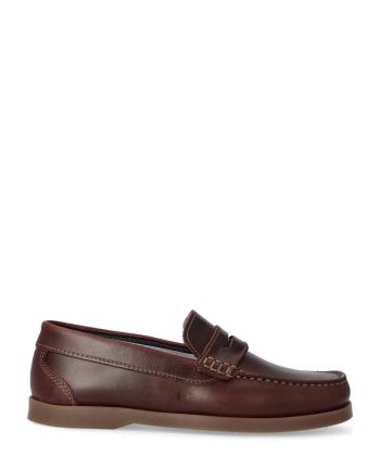 VANESSA Zapato mocasín de piel hombre SAK 4066 MARRON