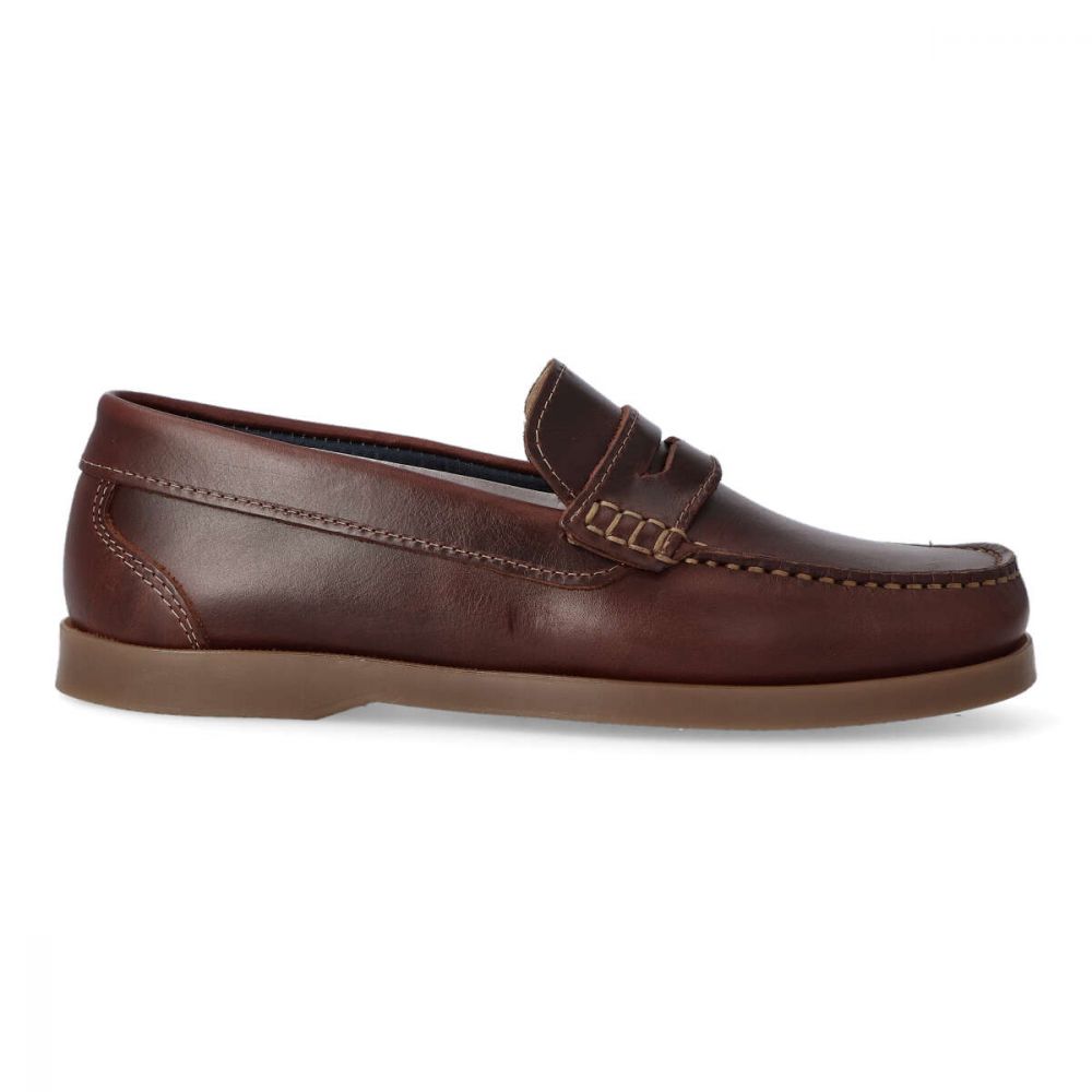 VANESSA Zapato mocasín de piel hombre SAK 4066 MARRON