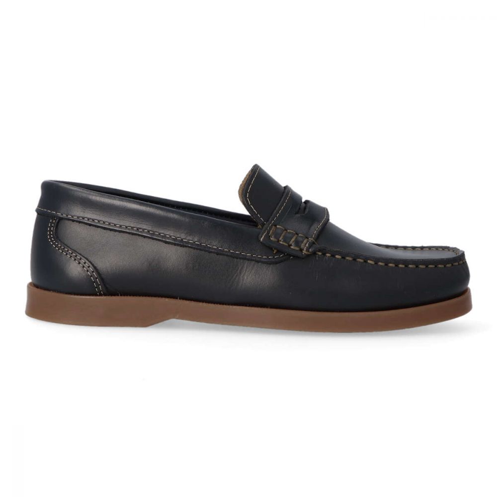 VANESSA Zapato mocasín de piel hombre SAK 4066 MARINO