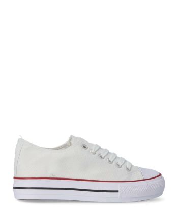 VVNN Zapatilla lona casual mujer BOL BYH72 BLANCO