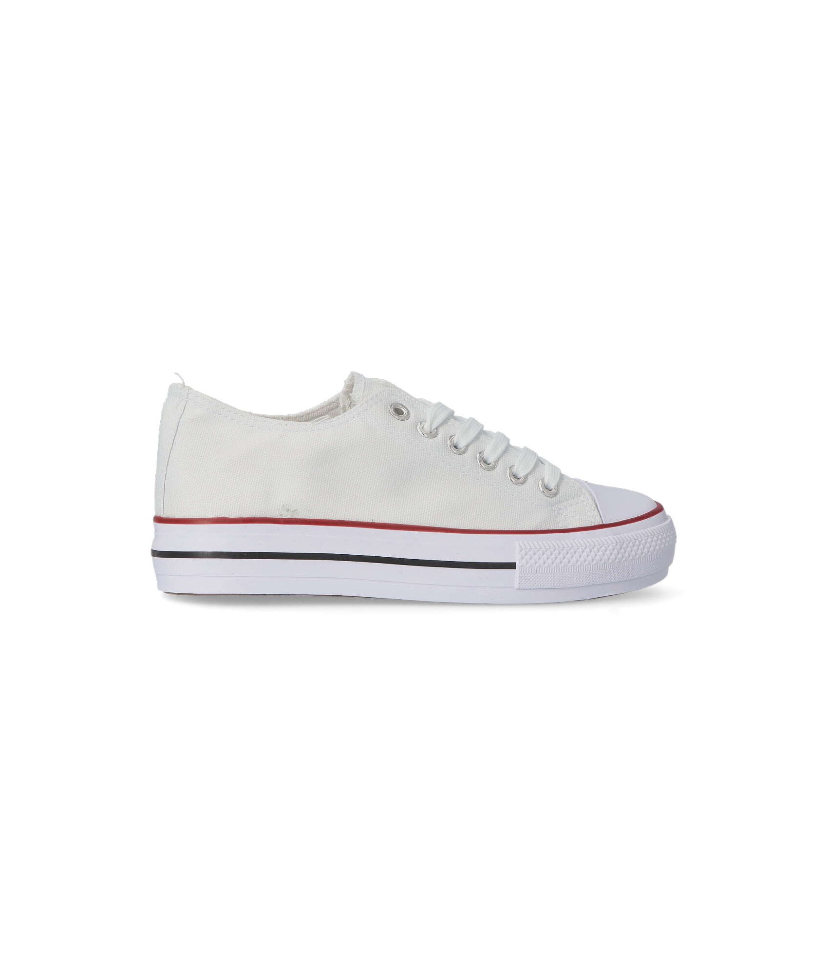 VVNN Zapatilla lona casual mujer BOL BYH72 BLANCO