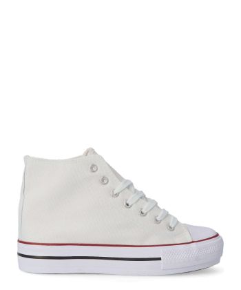 VVNN Bota sneakers casual mujer BOL ABX0262 BLANCO