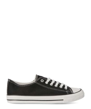 VVNN Zapatilla sneakers lona hombre BOL ABX065 NEGRO