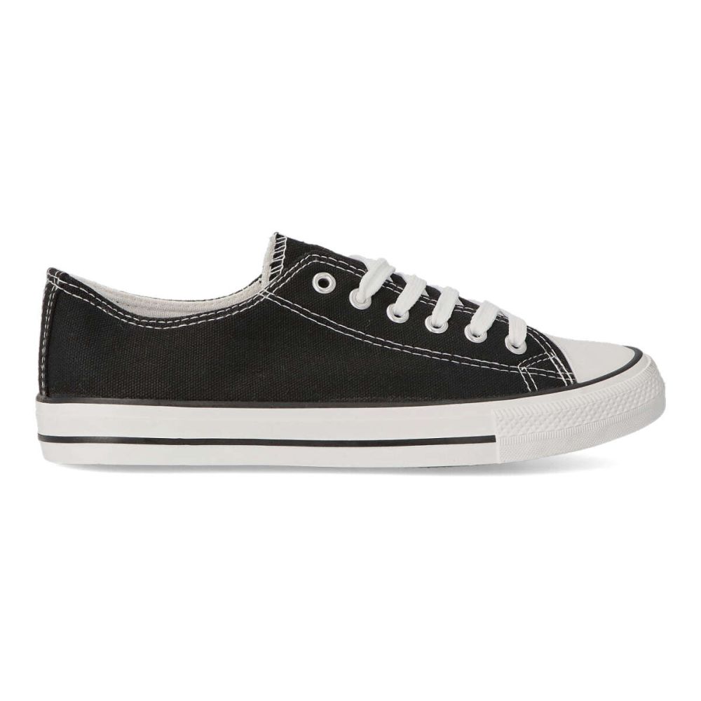 VVNN Zapatilla sneakers lona hombre BOL ABX065 NEGRO