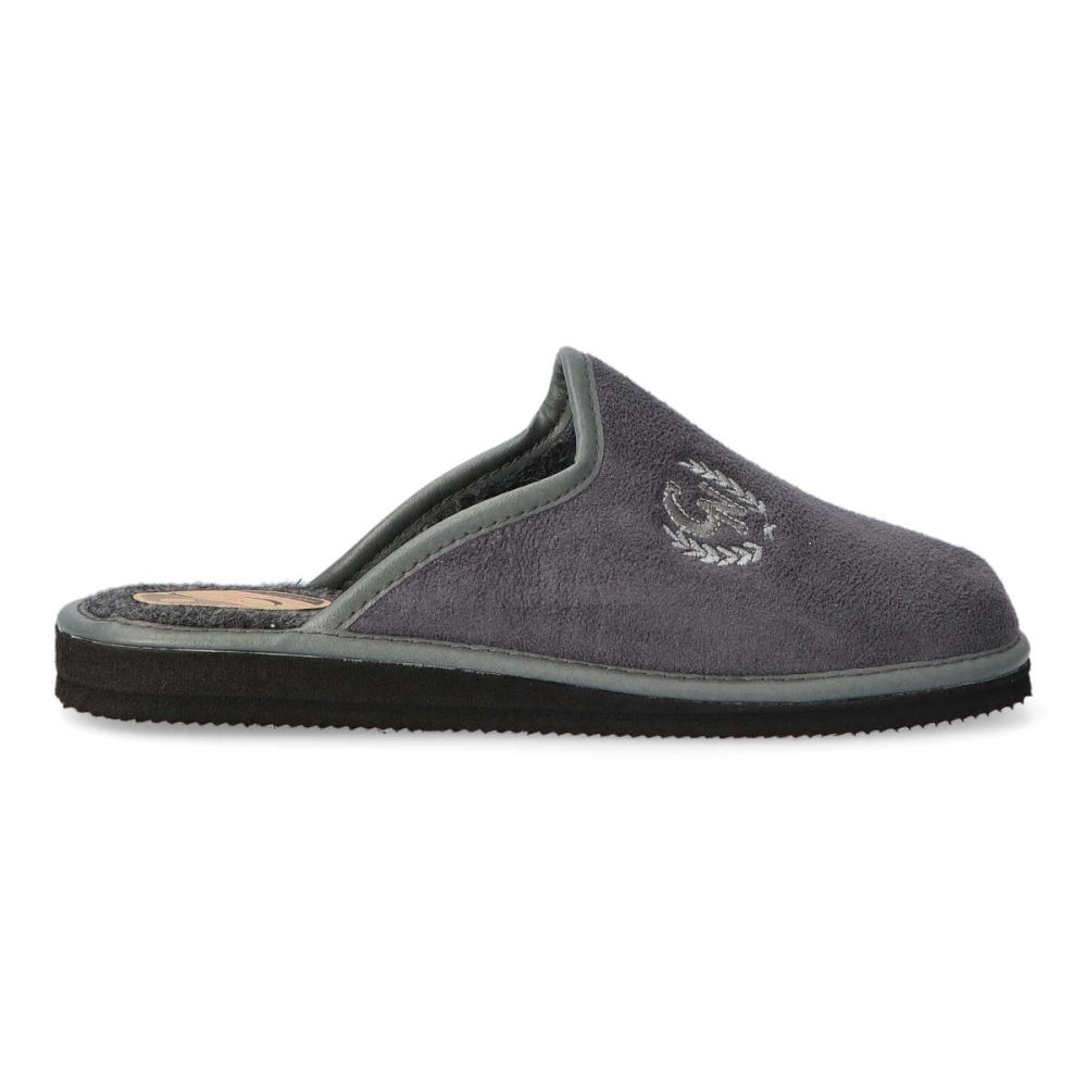 VVNN Zapatilla de casa cómoda hombre NAT 344 GRIS