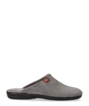 DEVALVERDE Zapatilla de casa comoda hombre VAL 3073 GRIS