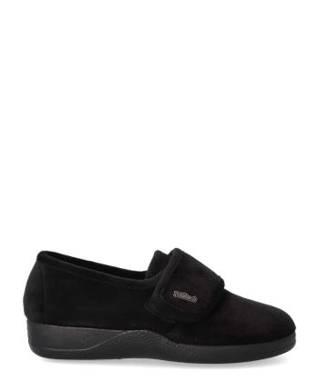 DEVALVERDE Zapatilla de casa comoda mujer VAL 1149 NEGRO