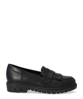 PEKES Mocasín colegial antifaz de niña PEK P3168 NEGRO