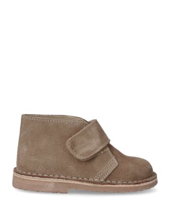 PEKES Botita piel safari velcro BEN 101D TAN