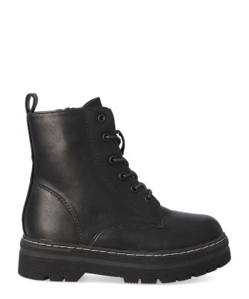 PEKES Bota militar plataforma niña PEK P2035 NEGRO