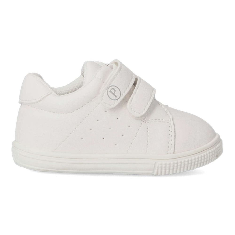 PEKES Deportivo casual velcro niña PEK P1855 BLANCO