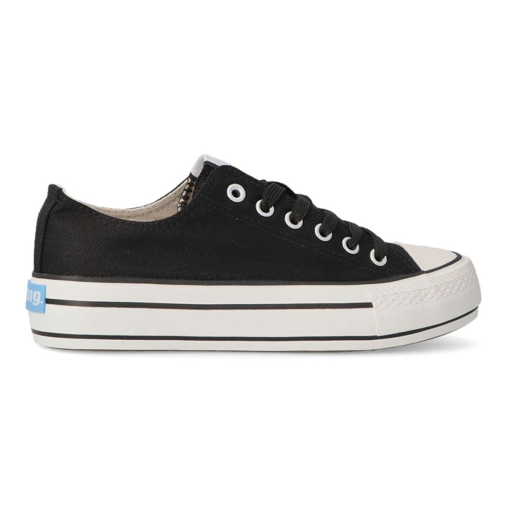 MTNG sneakers casual doble piso MUS 60173 NEGRO