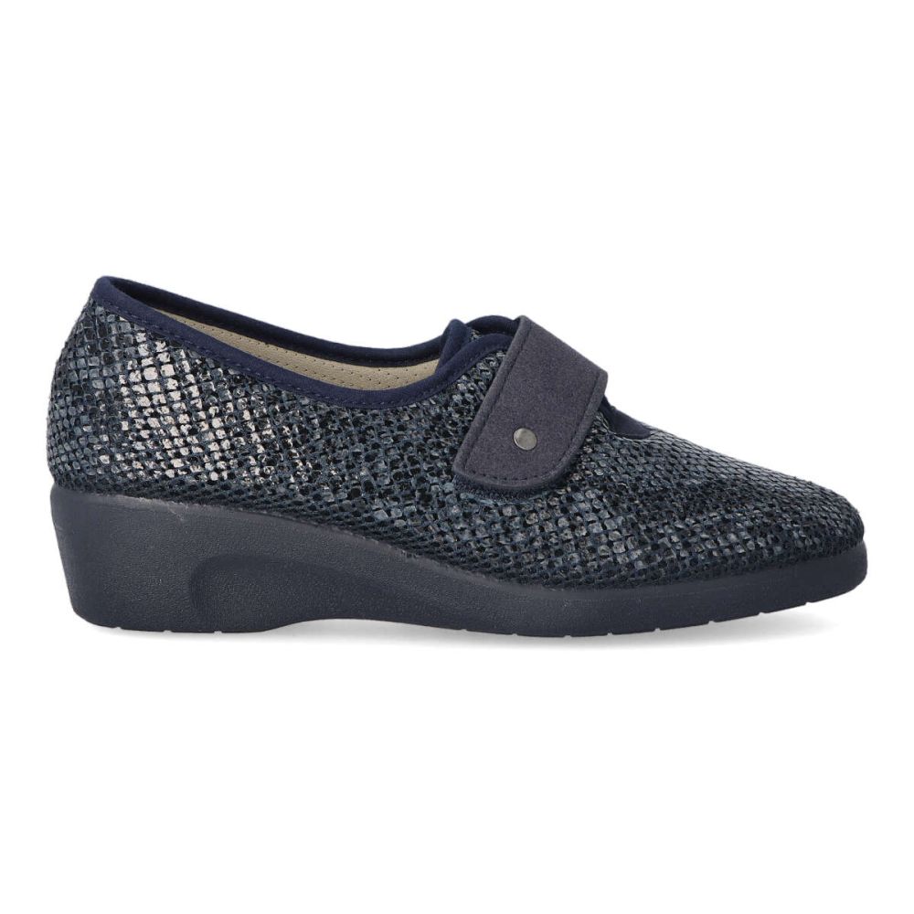 DEVALVERDE Zapatilla velcro cerrada cuña mujer