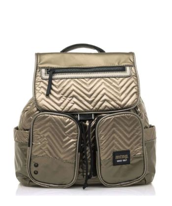 MTNG Bolso mochila taupe mujer