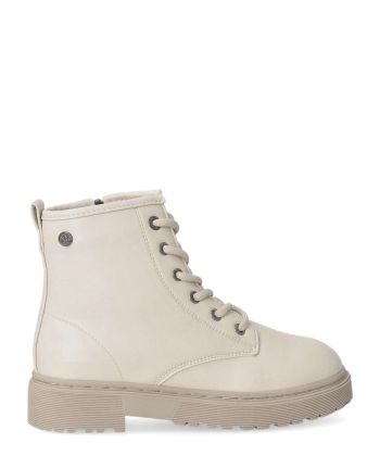 XTI Bota militar cordones cremallera