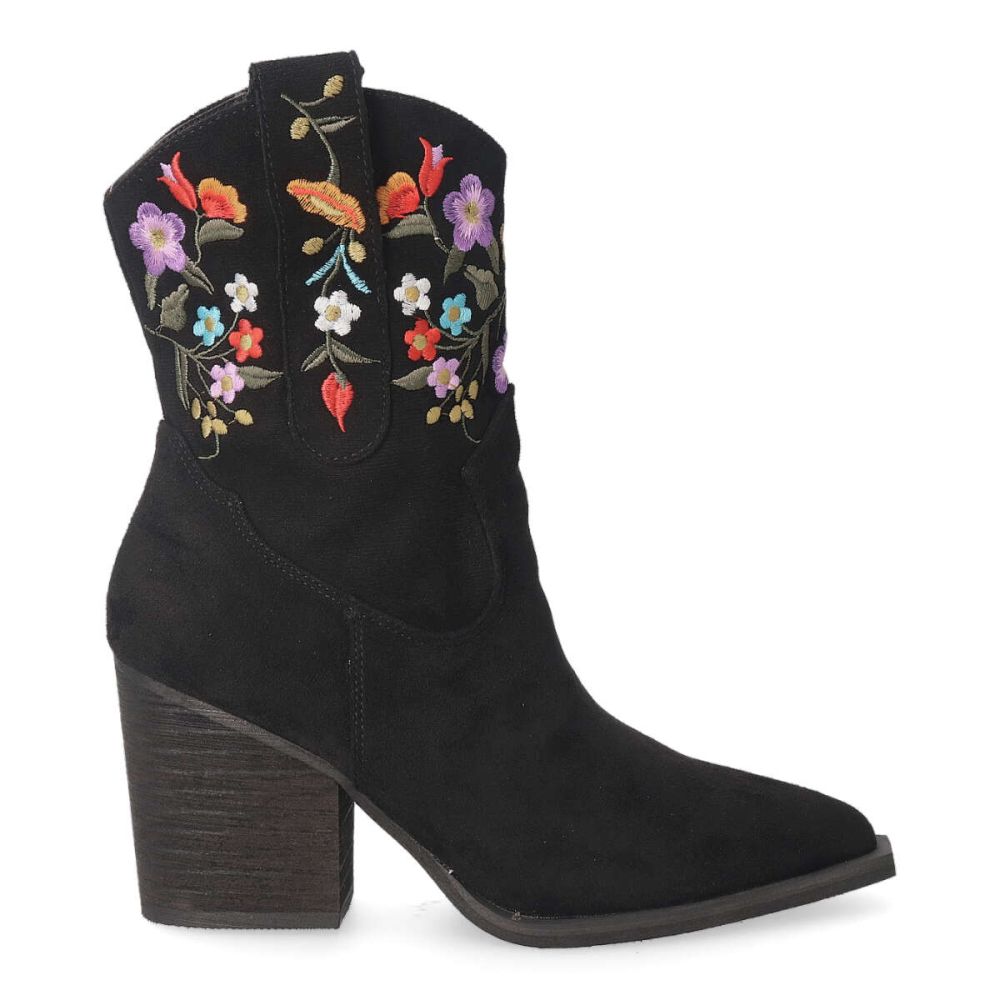 BUONAROTTI Bota cowboy bordado flores