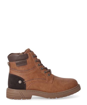 REFRESH Bota camel cordones hombre