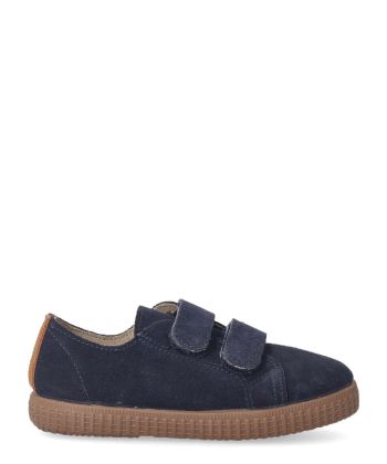 PEKES Zapato casual serraje velcro niño