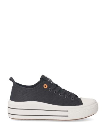 XTI Zapatilla lona casual cordones