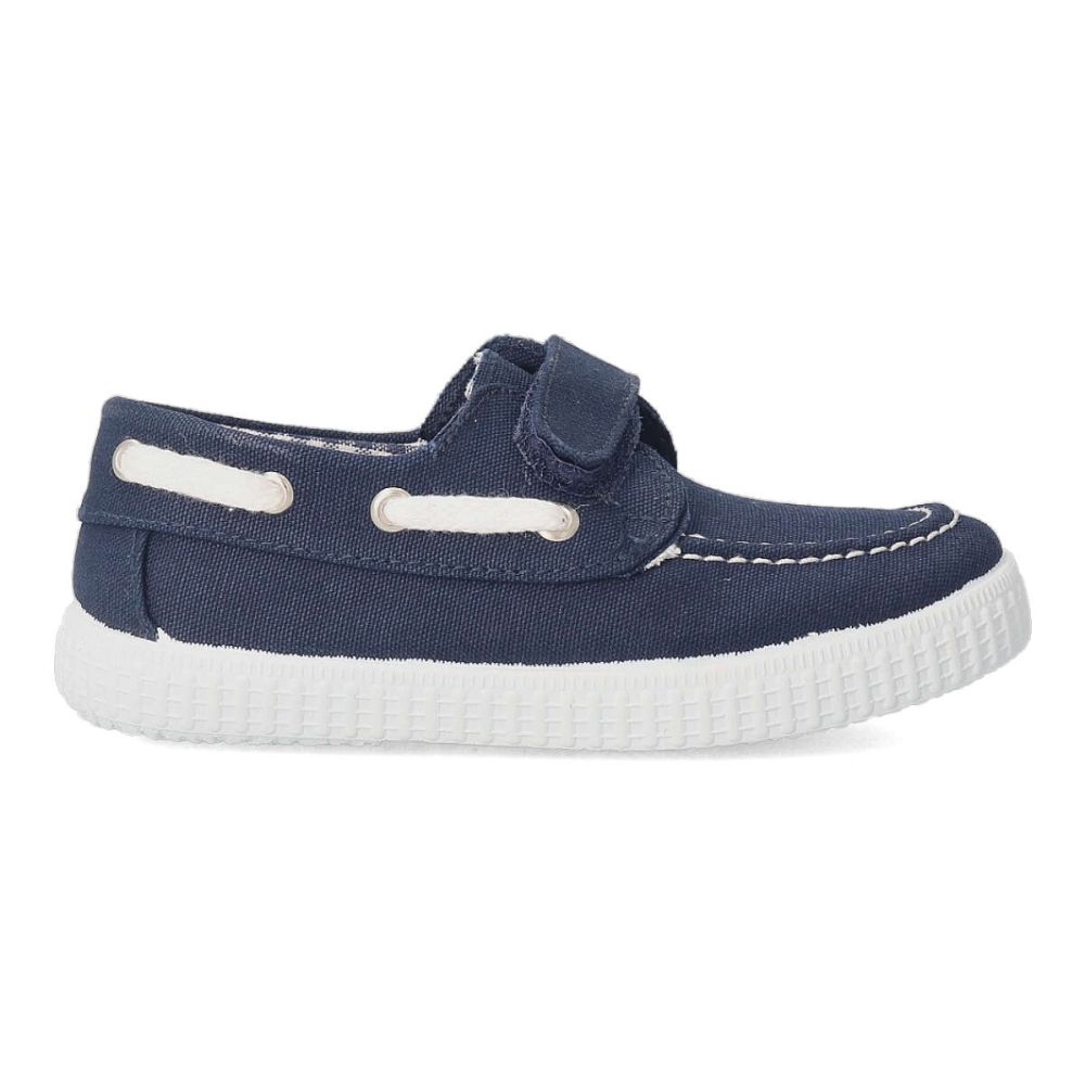 PEKES Zapato náutico lona velcro niño