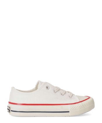 CONGUITOS Zapatillas lona casual blanca