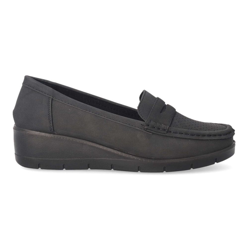 VVNN Zapato mocasín confort cuña mujer