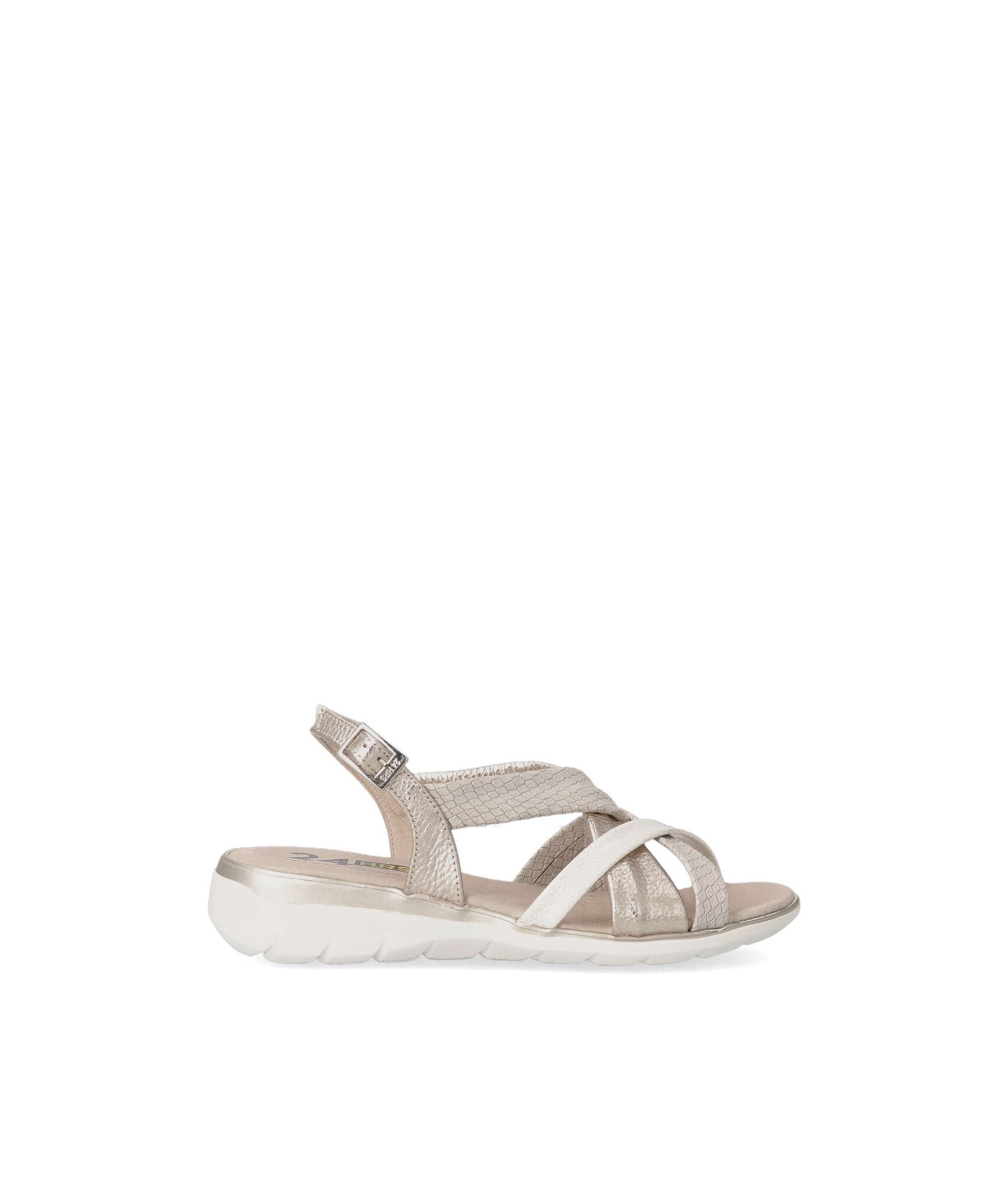 Calzados Sandalias 24 Horas Outlet 24 HRS Sandalia Piel Tiras
