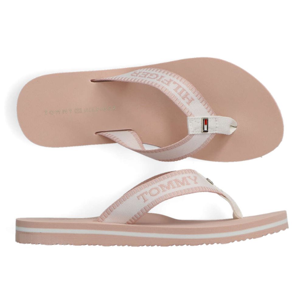 TOMMY HILFIGER Sandalia chancla Webbing mujer