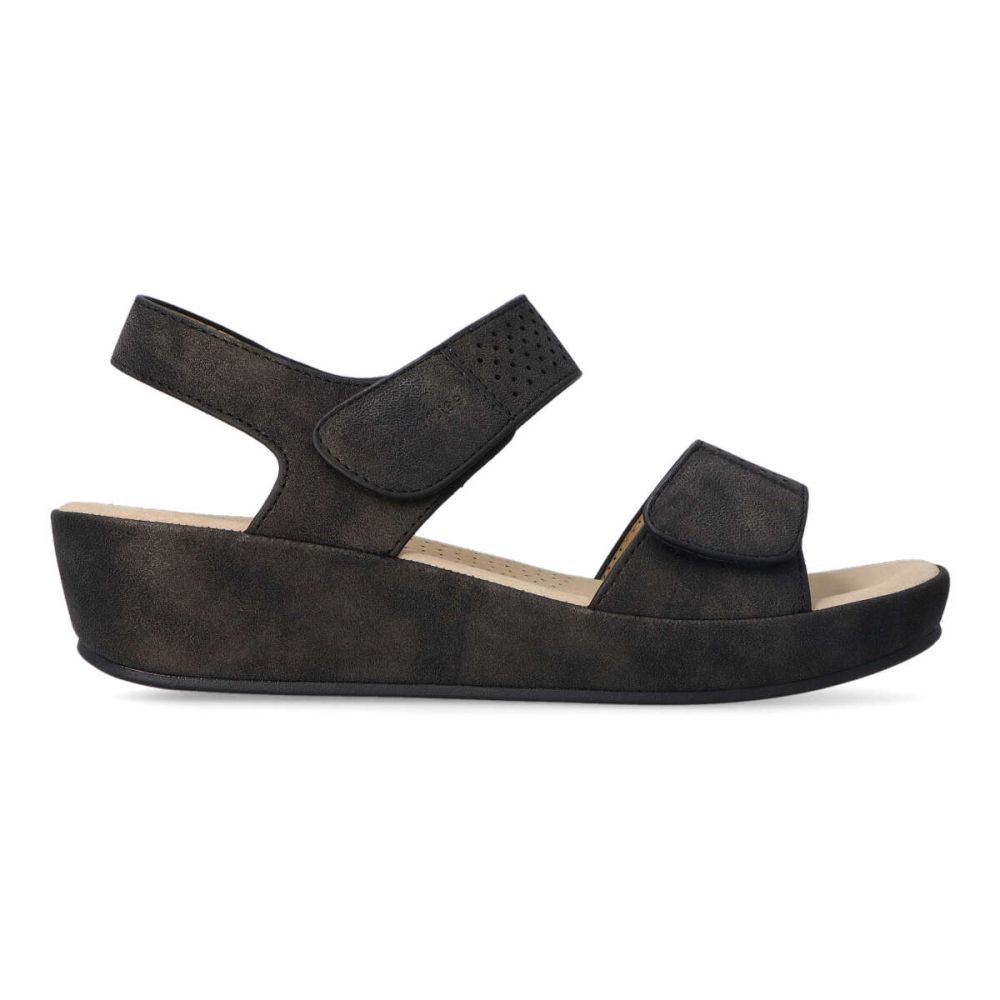 AMARPIES Sandalia confort velcro mujer