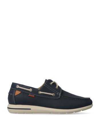 VVNN Zapato náutico casual azul hombre