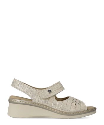 PITILLOS Sandalia piel confort velcro mujer