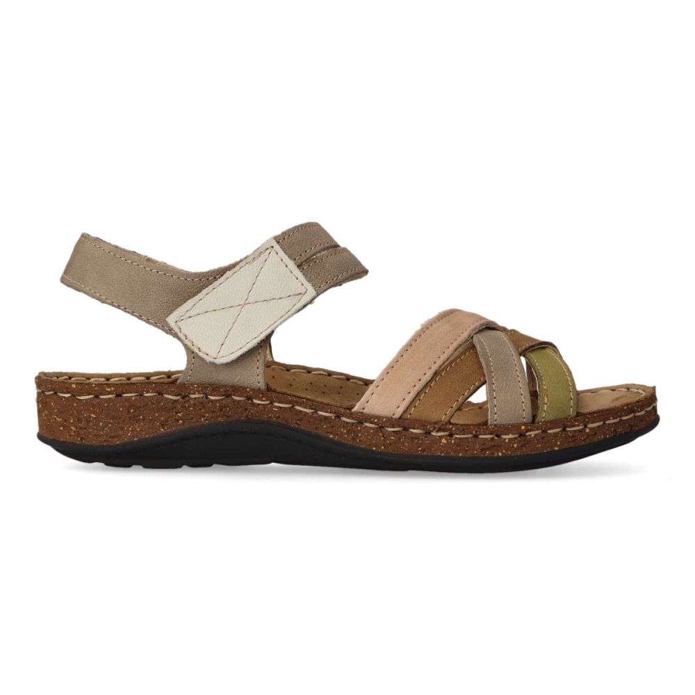 WALK&FLY Sandalia confort velcro mujer