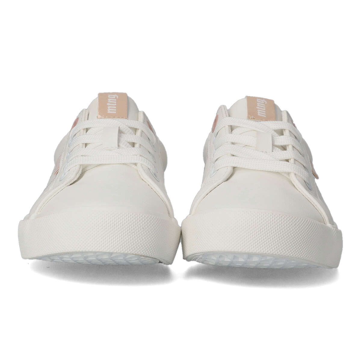 Zapatillas MTNG KIDS Para Niña Modelo Emi 81215 – Blancas, Con Cordones, Estilo Casual Y Divertido