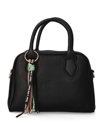 VVNN Bolso de mano negro mujer