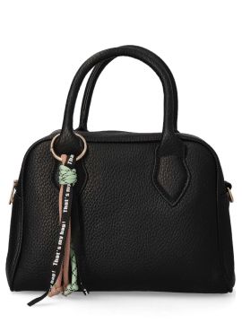 VVNN Bolso de mano negro mujer