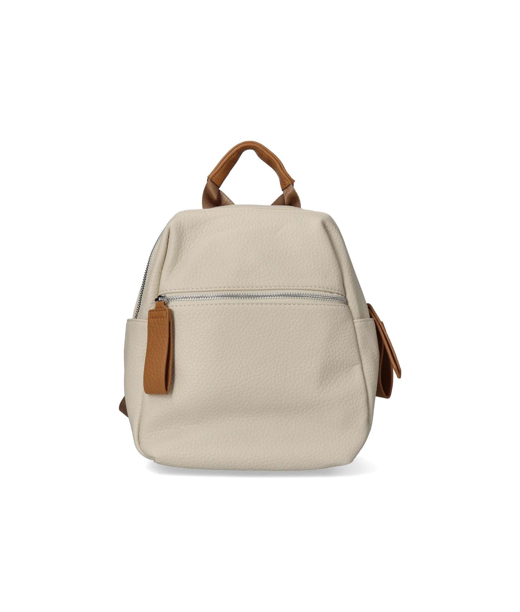 VVNN Bolso mochila beige mujer