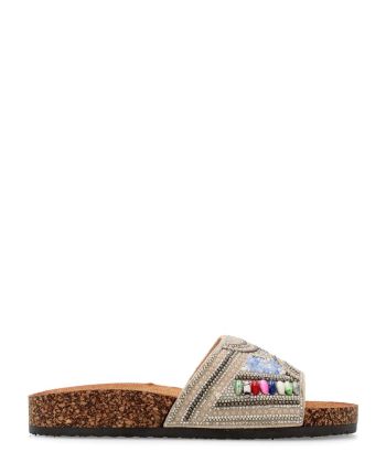 VVNN Sandalias bio piedras brillo mujer