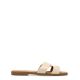 VVNN Sandalias plana mujer beige