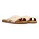 VVNN Sandalias plana mujer beige