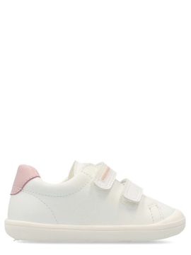 PABLOSKY Deportiva colegial velcro blanco rosa