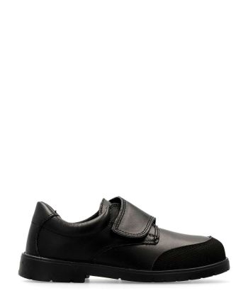 PEKES Zapato colegial lavable de niño JAV 7-1 NEGRO