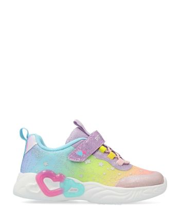 PEKES Deportiva multicolor brillo niña