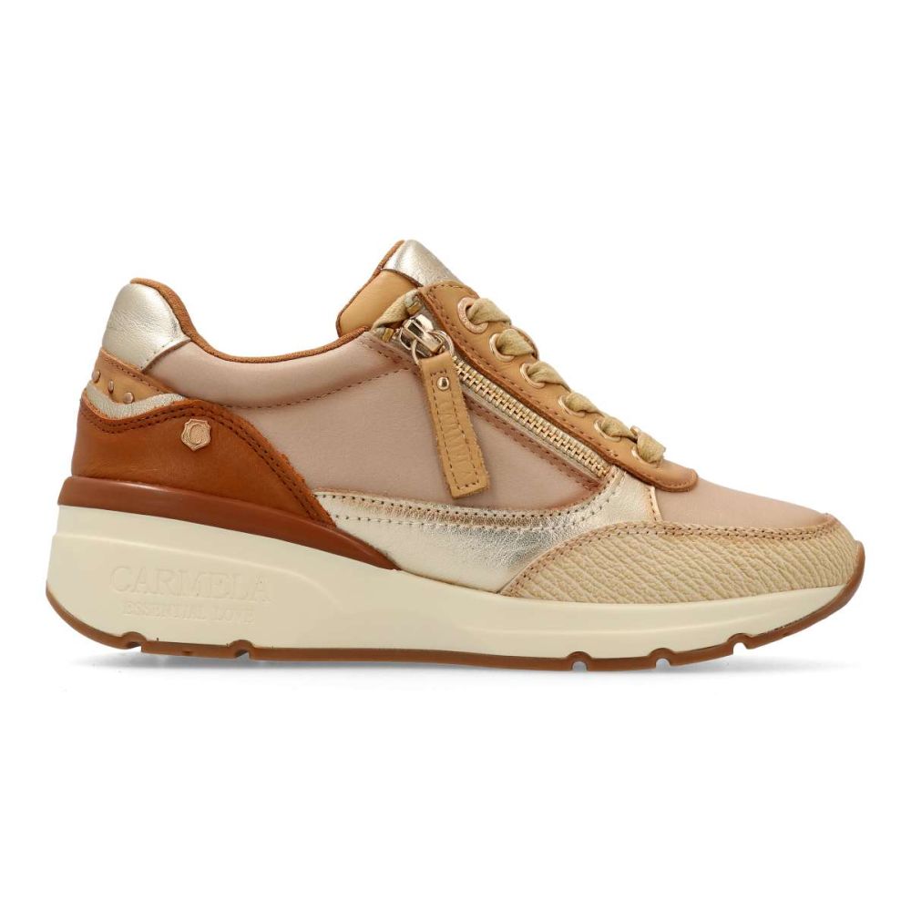 CARMELA Zapatillas sneakers piel confort mujer