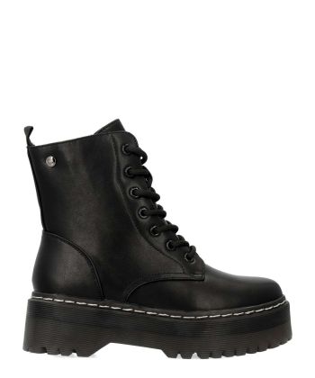 DANGELA Bota militar plataforma cordones