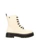 DANGELA Botines militar cordones beige