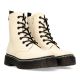 DANGELA Botines militar cordones beige