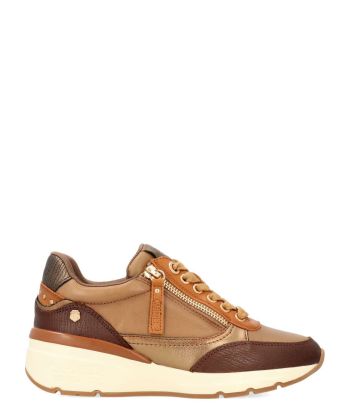 CARMELA Sneakers piel confort cremallera